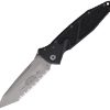 Microtech Socom Elite T/E Linerlock AP - Black Handle