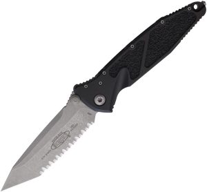 Microtech Socom Elite T/E Linerlock AP - Black Handle
