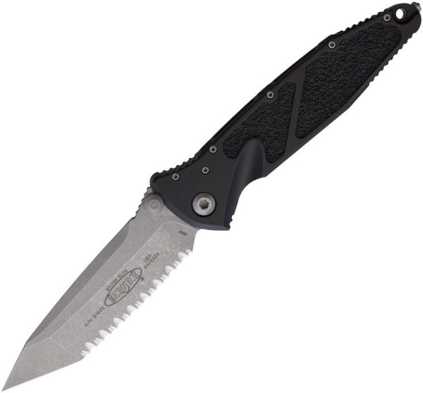 Microtech Socom Elite T/E Linerlock AP - Black Handle