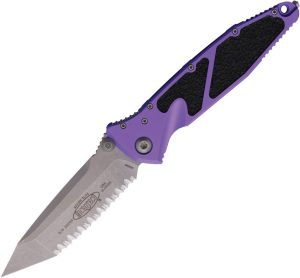 Microtech Socom Elite T/E Linerlock AP - Purple Handle