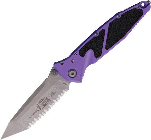 Microtech Socom Elite T/E Linerlock AP - Purple Handle