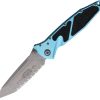 Microtech Socom Elite T/E Linerlock Folding Knife Turquoise Tanto