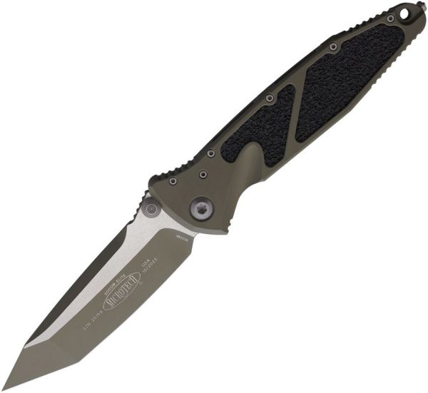 Microtech Socom Elite T/E Linerlock - Moss Green Cerakote