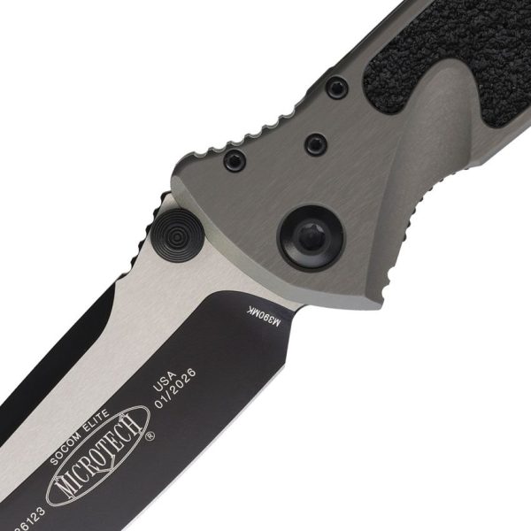 Microtech Socom Elite T/E Linerlock - Gray Handle