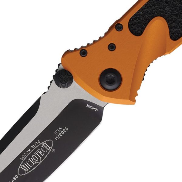 Microtech Socom Elite T/E Linerlock - Tangerine Handle