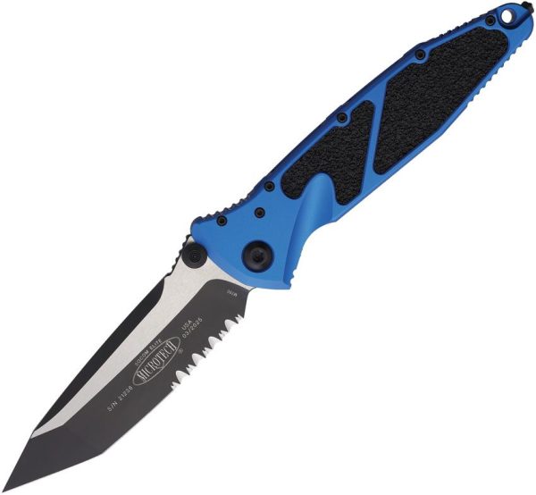 Microtech Socom Elite Partially Serrated - Blue