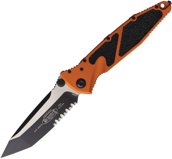 Microtech Socom Elite Tanto Serrated - Tangerine