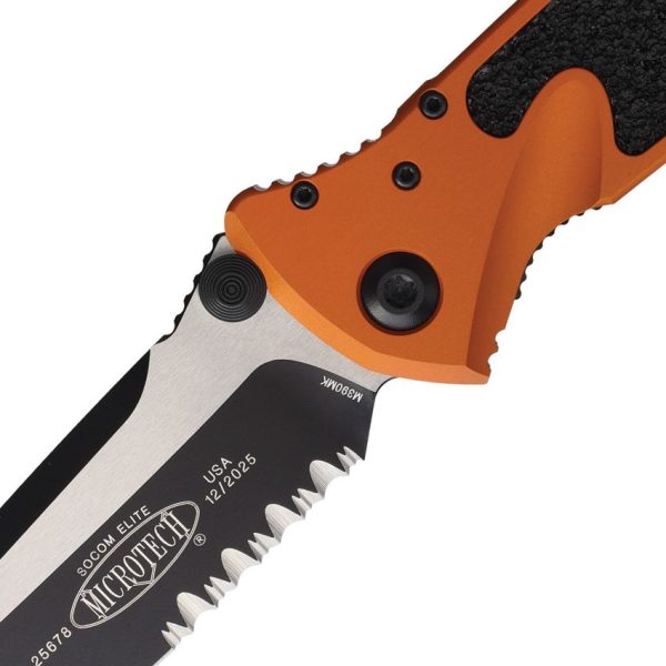 Microtech Socom Elite Tanto Serrated - Tangerine