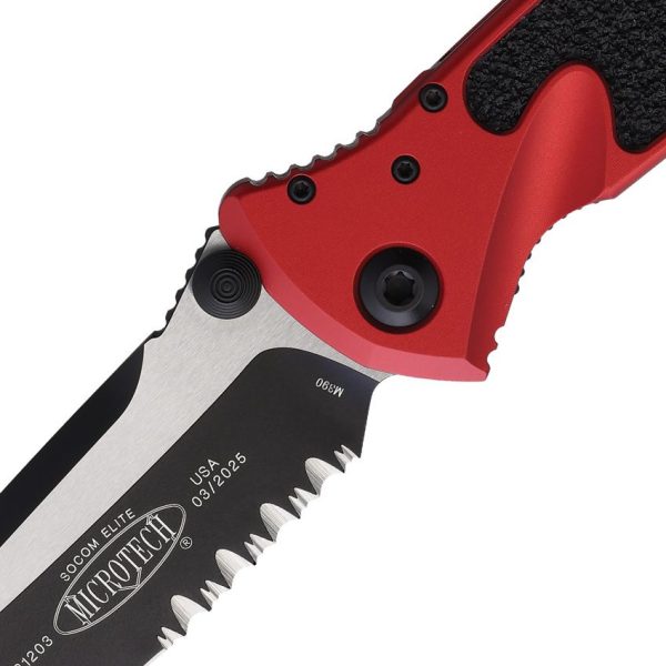 Microtech Socom Elite Tanto Serrated - Red