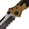 Microtech Socom Elite Tanto Serrated - Tan