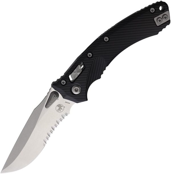Microtech Amphibian Ram-Lok Serrated - Stonewash