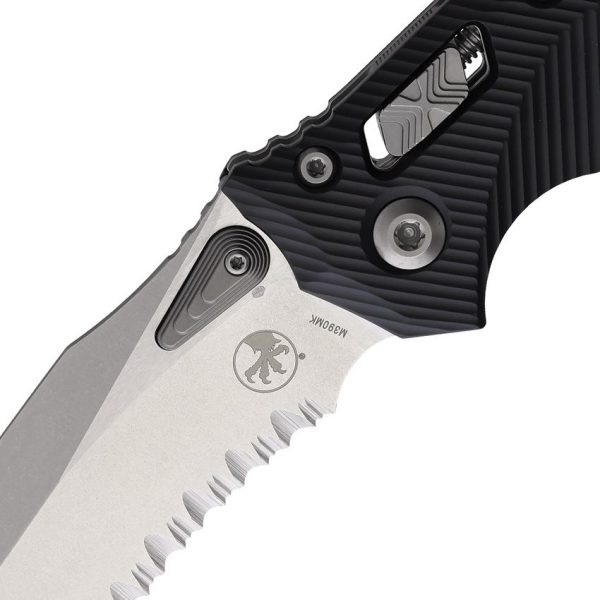 Microtech Amphibian Ram-Lok Serrated - Stonewash