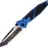 Microtech Socom Elite Tanto Linerlock - Blue Aluminum
