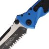 Microtech Socom Elite Tanto Linerlock - Blue Aluminum
