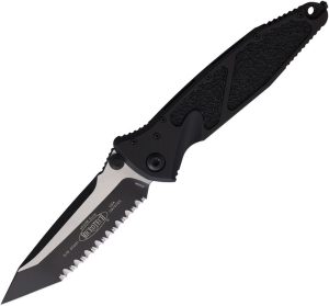 Microtech Socom Elite Tanto Linerlock - Black Aluminum