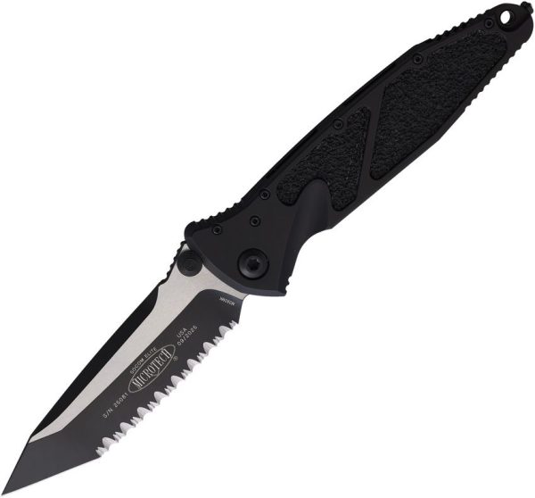 Microtech Socom Elite Tanto Linerlock - Black Aluminum
