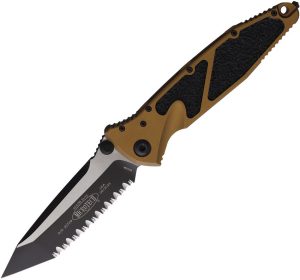 Microtech Socom Elite Tanto Linerlock - Tan Aluminum