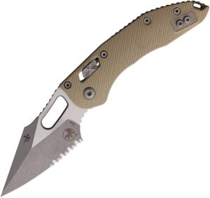 Microtech Stitch S/E Ram-Lok Folding Knife - Tan G10
