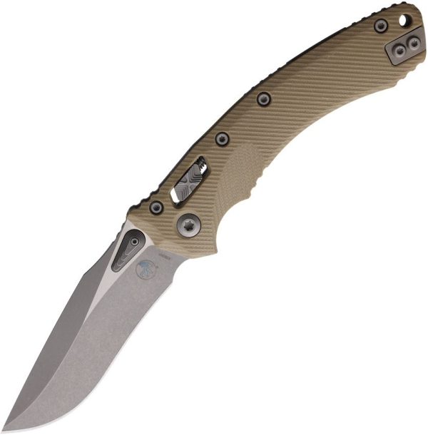 Microtech Amphibian S/E Ram-Lok Folding Knife - Tan G10