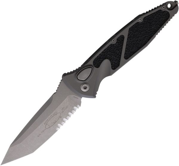 MCT161A11APNC.jpg Microtech Socom Elite T/E Auto - Gray Apocalyptic Serrated