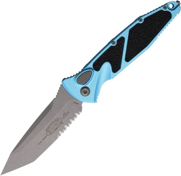 Microtech Auto Socom Elite Buttonlock - Turquoise Tanto