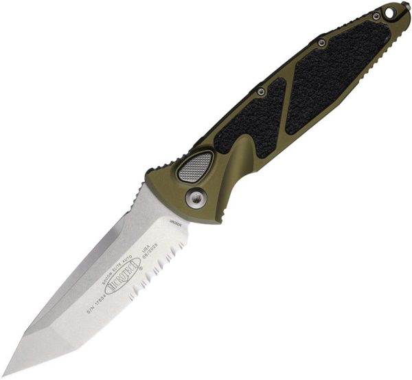 Microtech Auto Socom Elite Buttonlock - OD Green