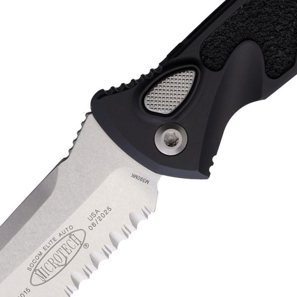 Microtech Socom Elite Auto - Black Serrated M390MK