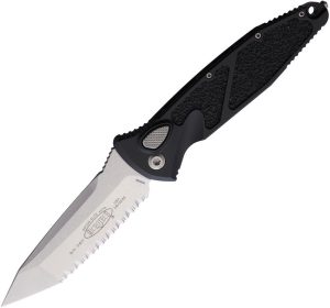 Microtech Auto Socom Elite Buttonlock - Black Serrated