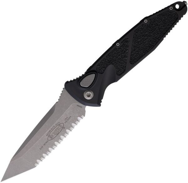 Microtech Auto Socom Elite Buttonlock - Black Apocalyptic