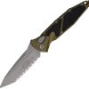 Microtech Auto Socom Elite Buttonlock - OD Serrated