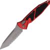 Microtech Auto Socom Elite Buttonlock - Red Apocalyptic M390MK