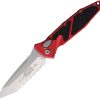 Microtech Auto Socom Elite Buttonlock - Red Stonewash Tanto