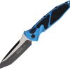 Microtech Auto Socom Elite Buttonlock - Blue Two-Tone M390MK