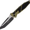 Microtech Auto Socom Elite Buttonlock - OD Green Two-Tone Tanto