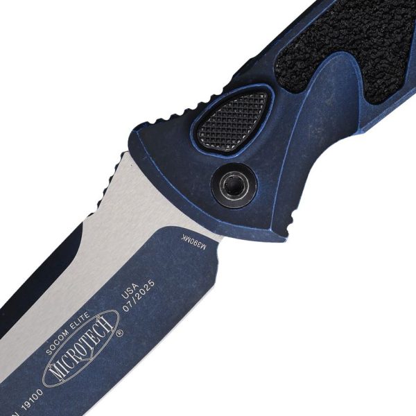Microtech Auto Socom Elite Tanto Weathered Blue
