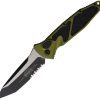 Microtech Auto Socom Elite Serrated OD Green