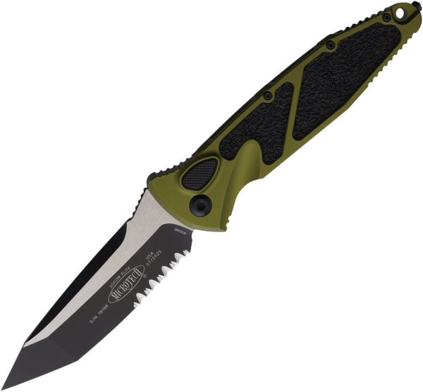 Microtech Auto Socom Elite Serrated OD Green