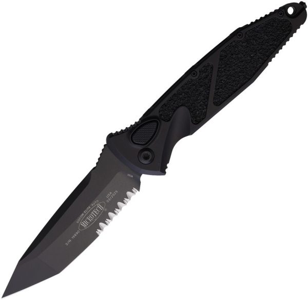 MCT161A2TX4.jpg Microtech Auto Socom Elite Black Aluminum M390MK