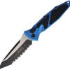 Microtech Auto Socom Elite Blue Aluminum Serrated