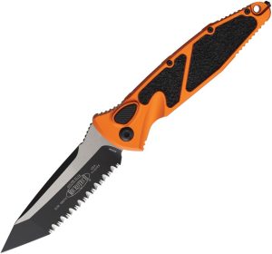 Microtech Auto Socom Elite Orange Serrated Tanto