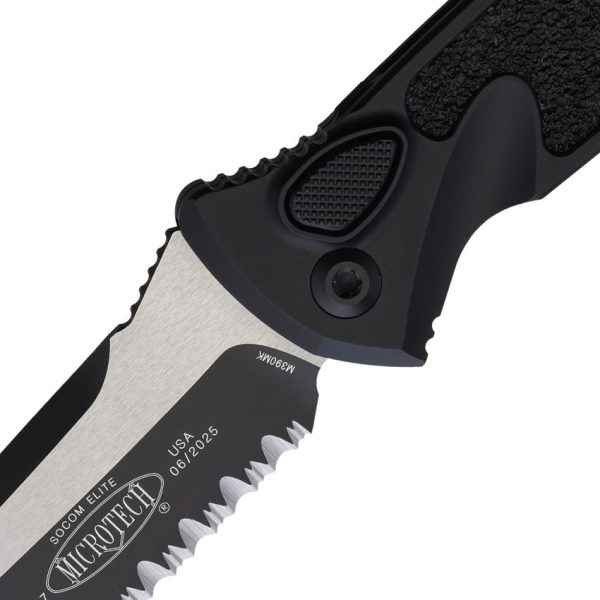 Microtech Auto Socom Elite Black M390MK Serrated