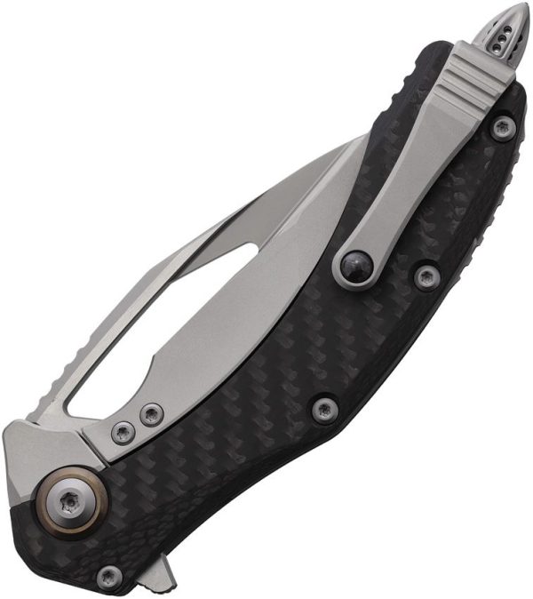 Microtech Matrix Framelock PS CF Partially Serrated