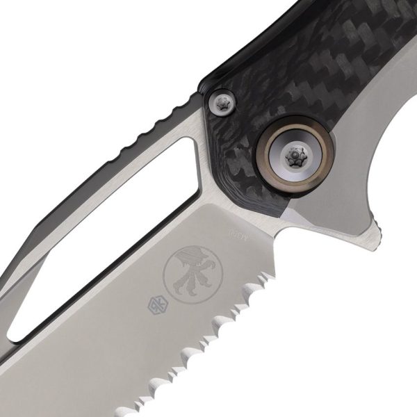 Microtech Matrix Framelock FS CF Full Serrated