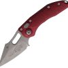Microtech Auto Stitch Button Lock - Merlot Apocalyptic