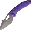 Microtech Stitch S/E 3.75" Button Lock Folding Knife Purple