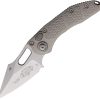Microtech Auto Stitch S/E Button Lock - Gray M390 Stonewash