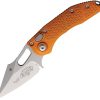 Microtech Auto Stitch S/E Button Lock - Orange Wharncliffe