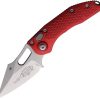 Microtech Auto Stitch S/E Red Aluminum Wharncliffe