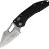 Microtech Auto Stitch S/E Black Partially Serrated
