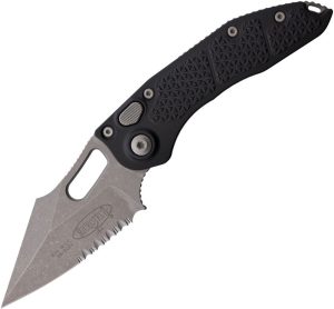 Microtech Auto Stitch Apocalyptic Partially Serrated